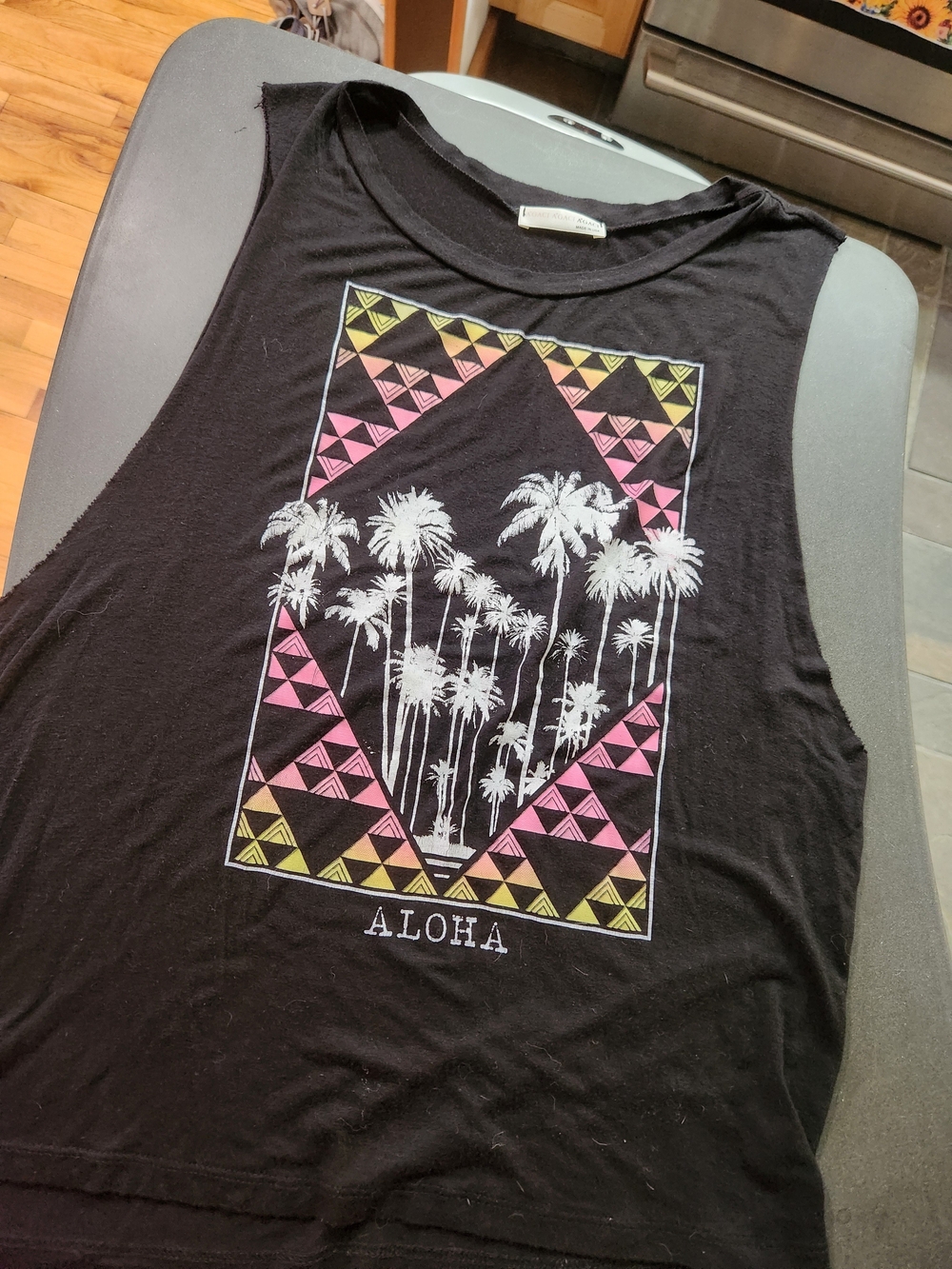 a'gaci Black Apparel Tank Size Large